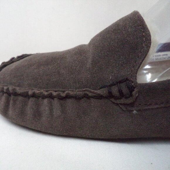 Emu Ridge Australia Suede genuine shearling lined slipper loafers Men Size Sz 7 main image 5